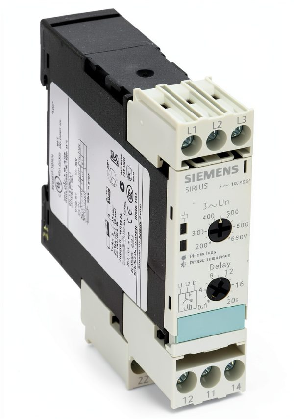 Monitoring Relay Siemens 3-Phase Voltage Insulation 2CO Contacts-0
