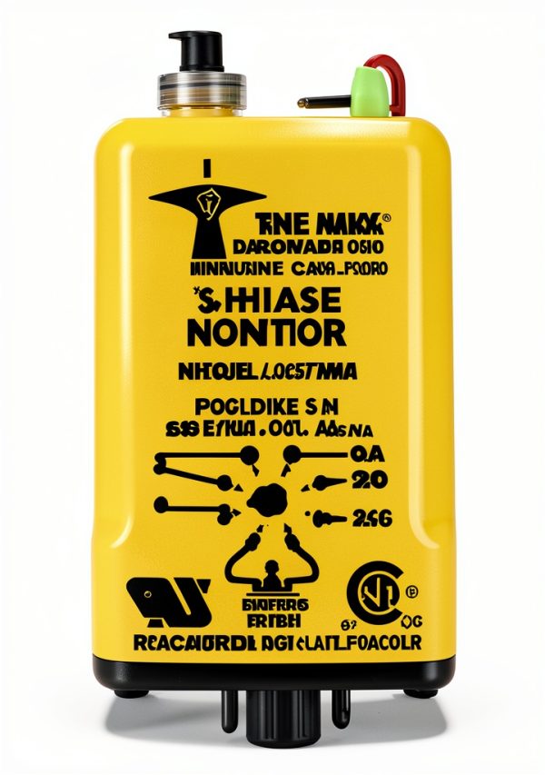 Time Mark A257BM 3-Phase Monitor Manual Reset Yellow 480VAC 60Hz-0