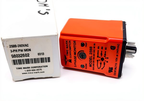 TIME Mark 258B 3 Phase Monitoring Relay 240VAC UL Certified Auto Reset-0